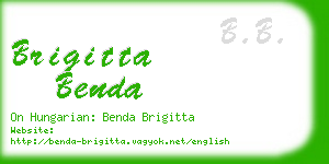 brigitta benda business card